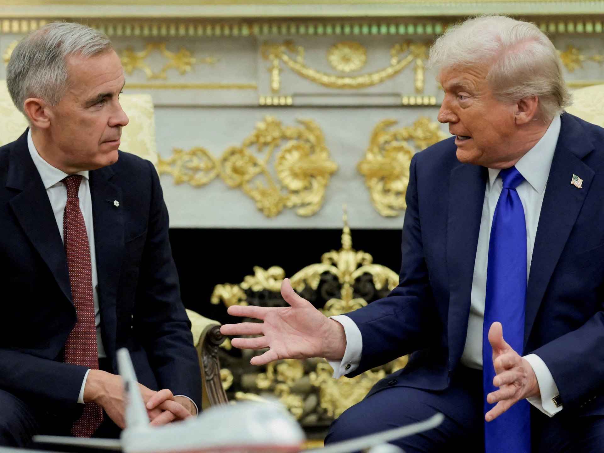 Carney and Trump hold talks as 50% US tariff deadline nears