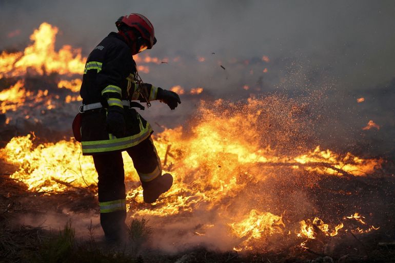 Southwest Europe battles extensive wildfires amid record heatwaves and evacuations