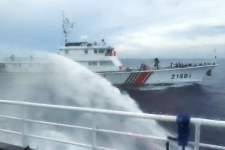 Philippine Coast Guard Accuses China of Repeated Water Cannon Attacks Near Scarborough Shoal