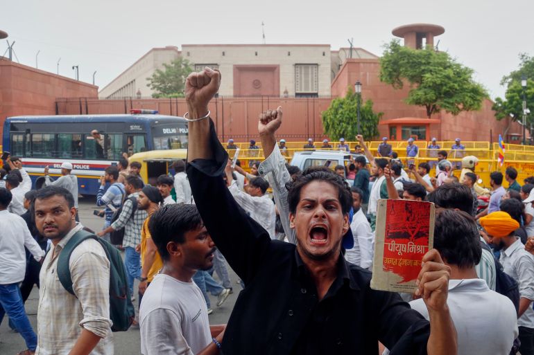 Youth-Led March in Delhi Demands Reforms After National Exam Leak Scandal