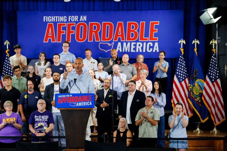 Affordability takes centre stage in Democrats’ midterm campaign led by Hakeem Jeffries
