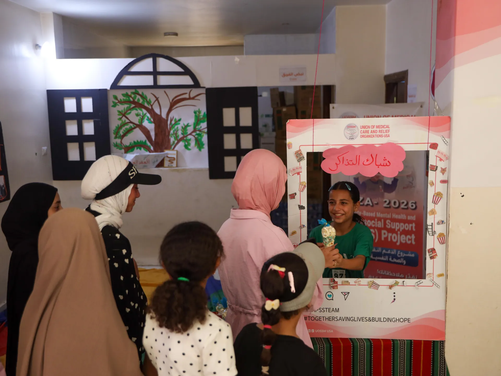 How a Gaza centre turns cartoons into support for displaced girls