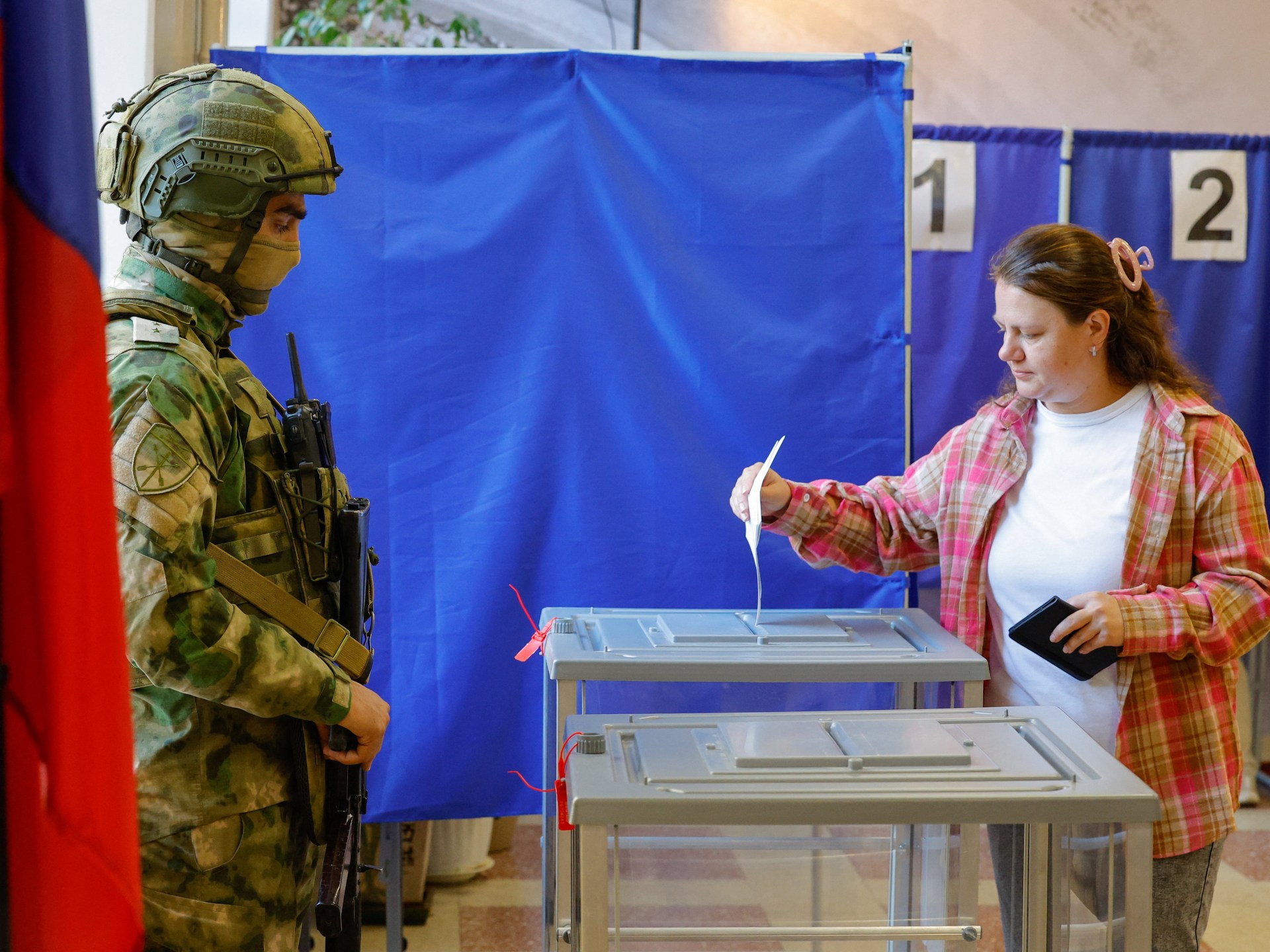 Drone attacks hit Russia as parliamentary voting begins