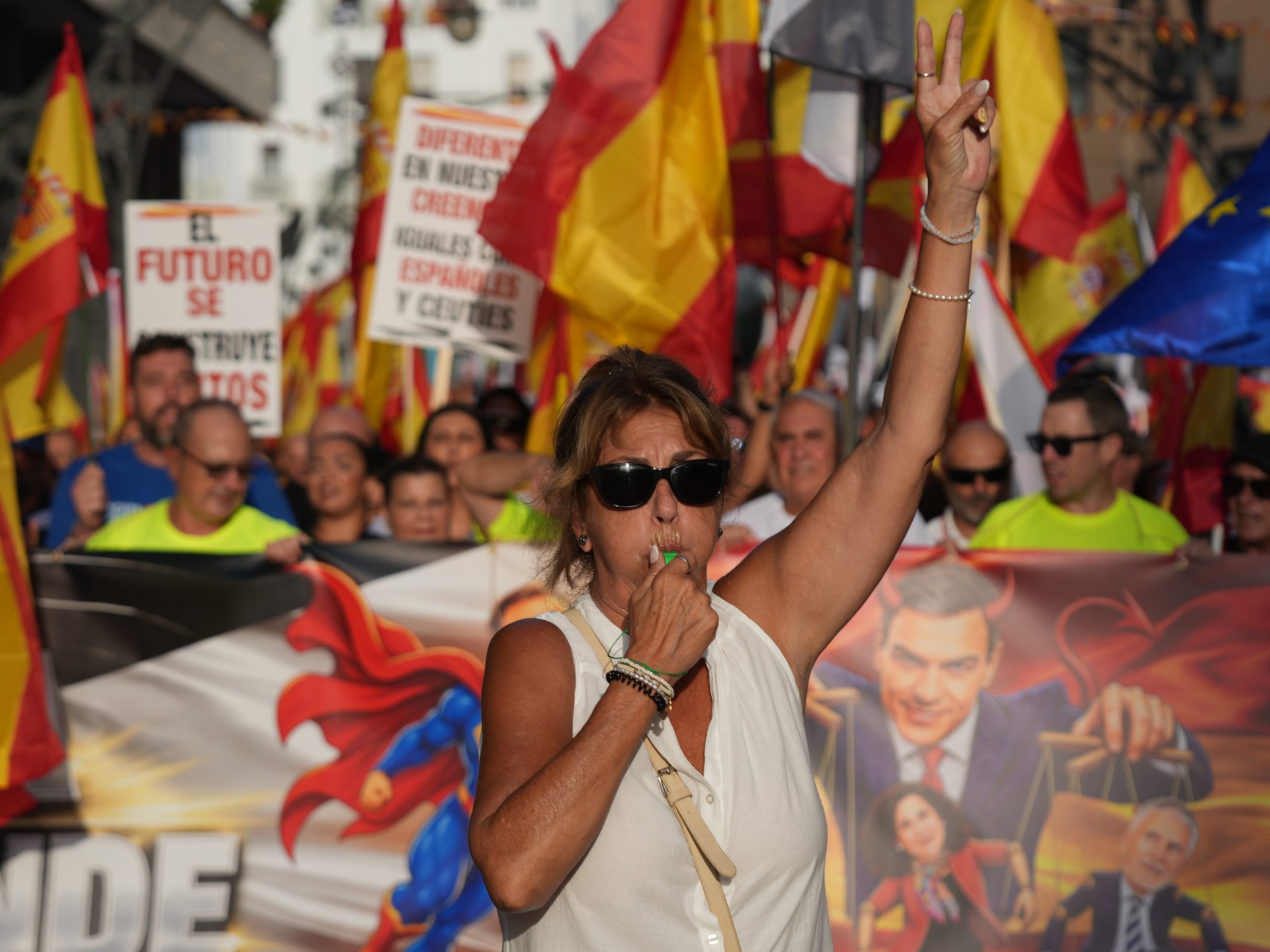 Thousands rally over Ceuta migration crisis more than a month after mass crossing