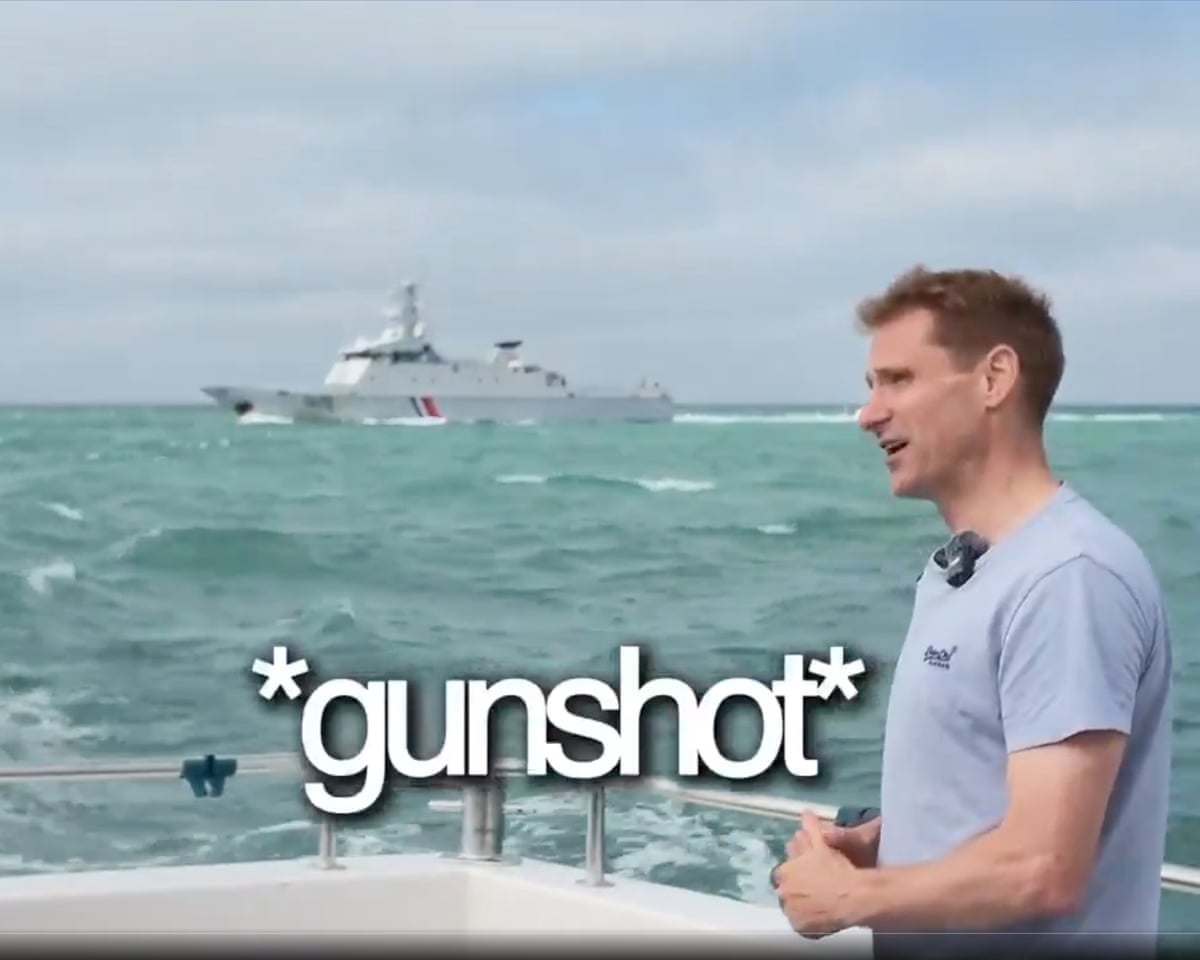 Conservative MP claims French warship fired shots near his boat in Channel to deter coverage