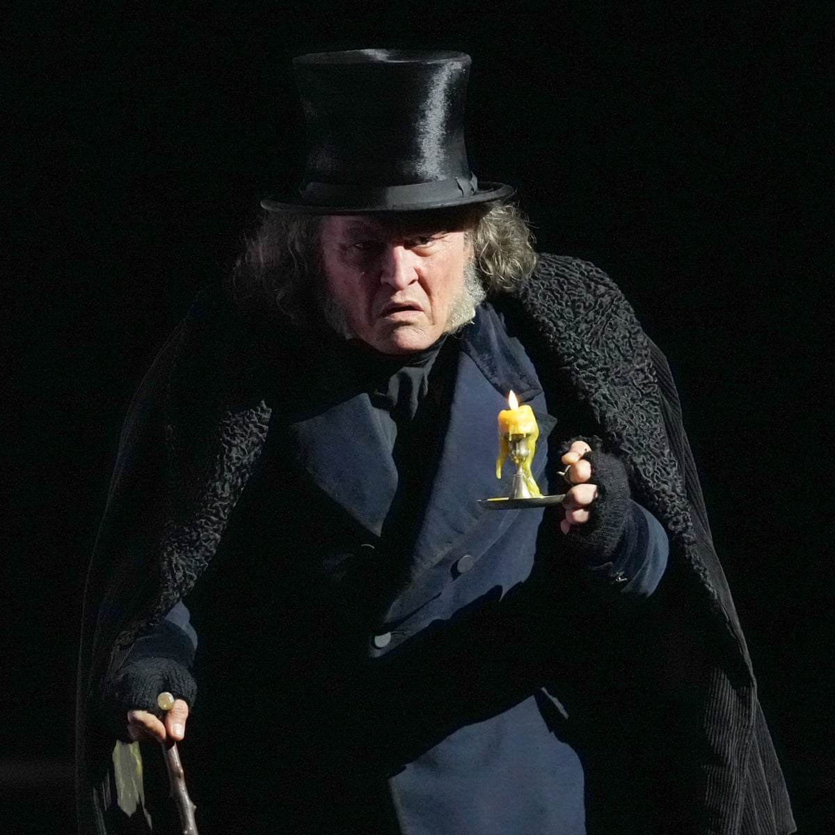 Johnny Depp stars as Ebenezer Scrooge in a high-profile return to cinema